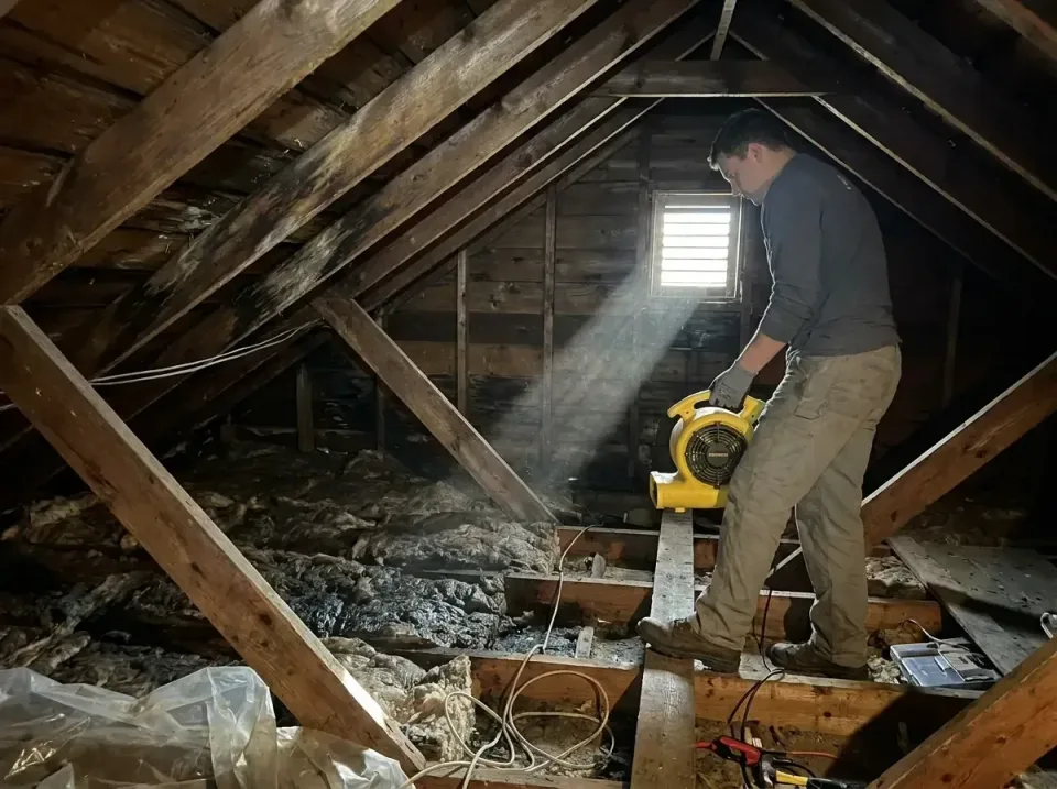 attic-water-damage-drying-proc-007 — frequently asked questions, Emergency Water Extraction & 24/7 Flood Response in Tallade…